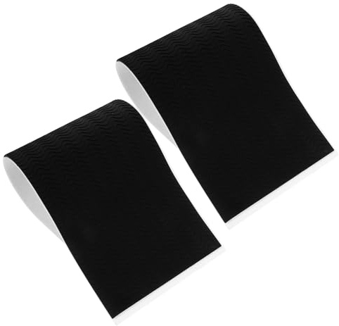 HAPINARY Proteggi Suola per Scarpe e Sneaker in PVC Nero, Antiscivolo, Leggeri e Tagliabili, 2 Pezzi, per Giornaliera Calzature