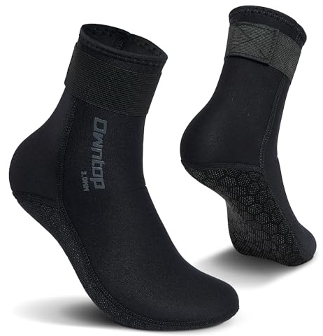 Owntop Neoprene Socks, 3mm Wetsuit Socks Diving Socks Boots Anti-slip Fin Socks Thermal Swim Socks for Men Women Surfing Sailing Kayaking