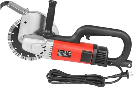 Hanmorfarbi Coupe-béton électrique monobloc - Fraise à rainure - Machine de découpe spéciale pour brique rouge - Coupe-métaux haute performance pour bois et aluminium