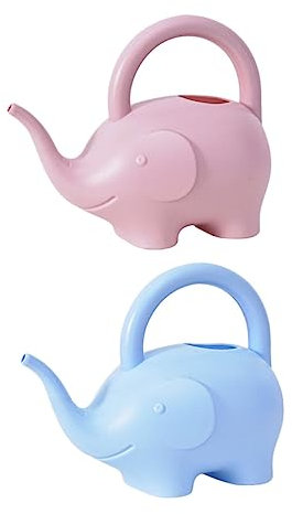 PAMINGONO 2stücke Teiliges Cartoon Gießkanne Für Junge Mädchen Elefantendesign Leichte Bewässerung Für Garten Und Pflanzen Für Drinnen Und Draußen