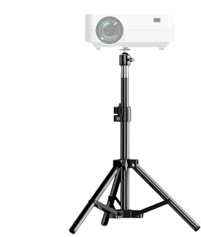 Trépied pour projecteur – Support de projecteur pliable pour ordinateur portable – Trépied télescopique ferme Roying flexible pour bureau salon