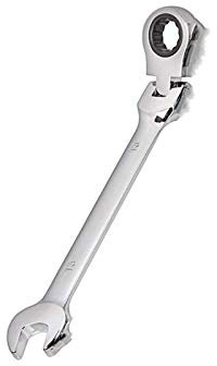 Juego de Llaves Fijas,Llaves Fijas Trinquete flexible Acción llave inglesa llave inglesa cabeza herramienta trinquete llave métrica Abra extremo y llaves de anillo Tamaño de herramienta 8mm-13mm(8MM)