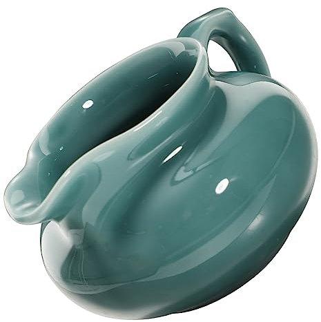 GOOHOCHY Salsera Multifunción De Cerámica, Taza De Salsa para Condimentos, Color Verde Intenso, Resistente y Práctica para Uso Doméstico y Servicio Mesa