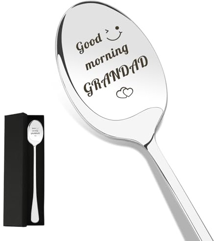 Grandad Gifts for Grandad Easter Gifts Birthday Gifts for Grandad Best Grandad Gifts Coffee Tea Spoon Grandpa Gifts for Grandpa Good Morning Grandad Gifts Grandad Fathers Day Gift Christmas