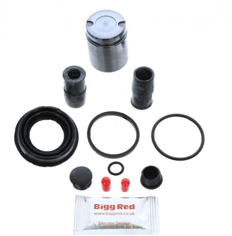 Bigg Red – REAR L or R Brake Caliper Rebuild Repair Kit + Piston – Fits VW Golf (2013–2021)
