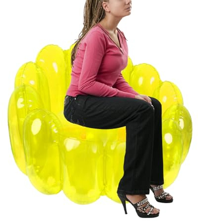 Uppblåsbar soffa, uppblåsbar stol, bärbar soffa luftsoffa, väska fåtölj, utomhus uppblåsbar soffa för spel, fester, vardagsrum, utomhusmöten