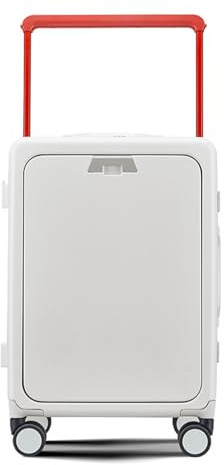 Yobohui Grandes valises à roulettes, Bagages à Main, Coque Rigide avec Chargeur USB, Serrure à Mot de Passe TSA(White,24in)