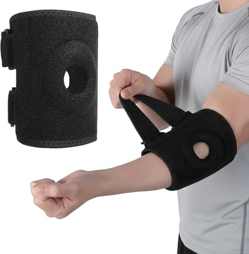 Tucnoeu Ellbogen Bandage, Verstellbare Ellenbogenbandage, Atmungsaktiv Armbandage Ellenbogen für Tennis, Fitness, Kraftsport, Herren & Damen