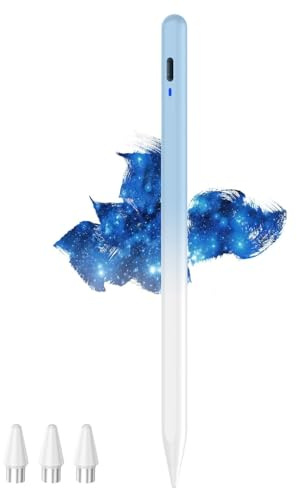 Stylus Pen for Touch Screens, POM Feder Stift für Tablet, Type-C Touchscreen Stift Kompatibel mit Samsung/Huawei/Lenovo/Mi/Vivo und Anderen Android Smartphone und Tablet Geräten (Farbverlauf Blau)