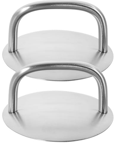 SHINEOFI 2 Perillas de Tapa de Acero Inoxidable Diseño Simple y Práctico Resistentes al Desgaste Tacto Cómodo Paquete de 2 Piezas para Ollas y Cacerolas para Cocina