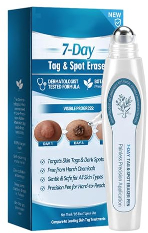 Bolígrafo para la eliminación de verrugas – Solución suave de absorción rápida de 15 ml, aplicador para el tratamiento de verrugas planas, herramienta de precisión para el cuidado de la piel, fórmula