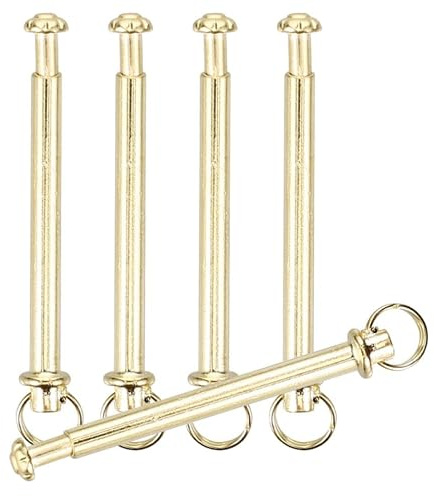 YARNOW Rivetti Resistenti e Non Deformabili per Ventaglio Pieghevole in Acciaio Inossidabile Oro, Set da 5 Accessori per Riparazione e Sostituzione
