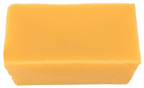 Cocoarm Cire d'abeille Jaune en Blocs de 500 à 550 G pour le Polissage et le Cirage des Meubles, Cire Pure avec une Odeur Distinctive de d'abeille, Ajoute de la Brillance, Aide à Entretenir