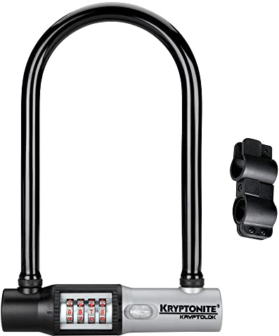 Kryptonite Kryptolok Combo Standard Bicycle U-Lock, Schwarz/ Silber