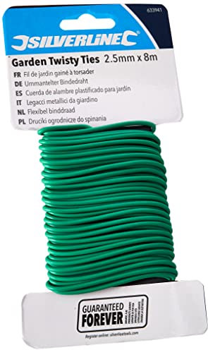 Silverline Garden / Plant Twisty Tie Supports 2.5mm x 8m (633941)