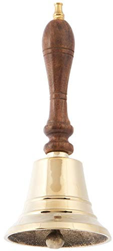 mare-me Tischglocke Handglocke Weihnachtsglocke, 12,5 x Ø 5 cm