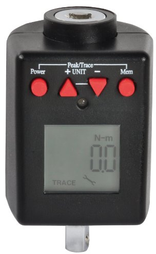SW-Stahl 03926L Digitaler Drehmoment-Adapter, 1/4 Zoll, 6,3 mm, 30 Nm | Praezises Drehmomentwerkzeug fuer Kontrollmessungen, Messbereich bis 30 Nm, passend fuer 6,3 mm Knarren und Ratschen