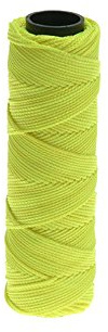 Marshalltown Fluorescent Yellow Braided Mason's Line 250 ft. #18 Nylon