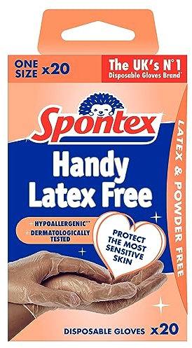 Spontex 20 Handy Latex Free Disposable Gloves