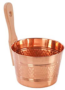 eliga Infusion Bucket Made of Copper with Wooden Handle