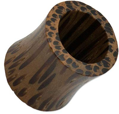 SoulCats 3-25 mm Flesh Tunnel Plug Holz Double Flared Tube Kokos Palmenholz