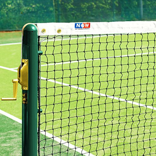 Vermont 12,8m Tennisnetze für doppeltes Tennis – geflochtenes HDPE Garn – ITF-genehmigt – in 5 Dicke und Gewichte erhältlich (2,5mm, 4,5kg)