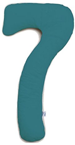 Theraline my7 Seitenschläferkissen mit Bezug, waschbar 60°C, Stillkissen & Lagerungskissen ergonomisch mit integriertem Kopfkissen, Kissen für Seitenschläfer mit wattiertem Bezug für mehr Komfort