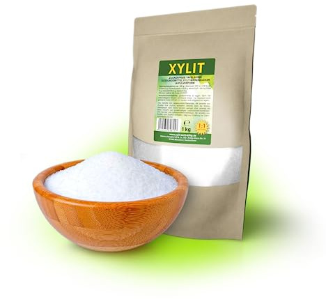 1kg Premium Xylit Birkenzucker | 40% weniger Kalorien | zahnfreundlich & vegan | süßt 1:1 wie Zucker | feine Körnung für sehr gute Verwendbarkeit