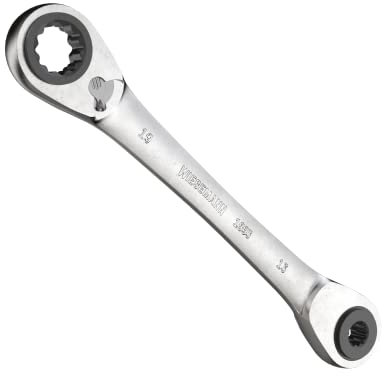 WIESEMANN 1893 Multi 4 in 1 Doppelring-Ratschenschlüssel mit 10, 13, 17, 19mm mit 72 Zähne I Maulring Ratschenschlüssel I 81031