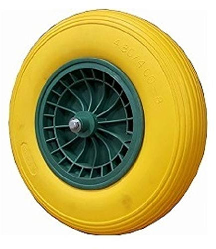 RUOTA X CARRIOLA PU 400X100 con cuscinetto a rulli ruota antiforo