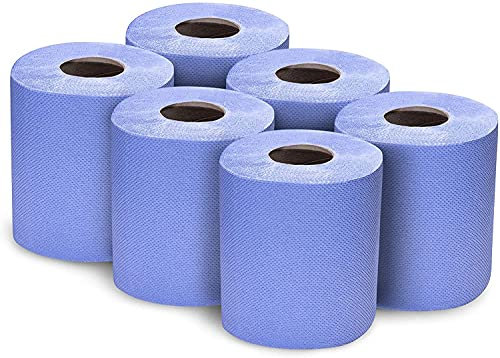 6 Pack Blue Diamond Centrefeed for Multi-Purpose Cleaning Super Absorbent 2 Ply 65M Rolls Kitchen Paper Towel