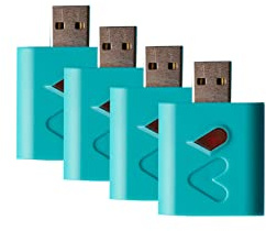 Witty Économisez la batterie mobile - Double la vie de la batterie de votre smartphone - Accessoire chargeur Battery Saver pour iPhone, Android, Samsung, Huawei, iPad (Turquoise - 4 pièces)