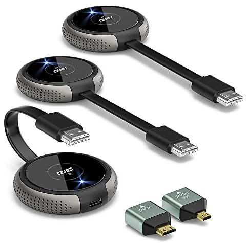 AIMIBO Wireless HDMI Transmitter and Receiver Kit 4K and 1 Transmitter, Streaming Video/Audio to Monitor, Projector, HDTV, Wireless HDMI Extender 165FT/50M Long Range for Laptop, Camera, PS5, Phone