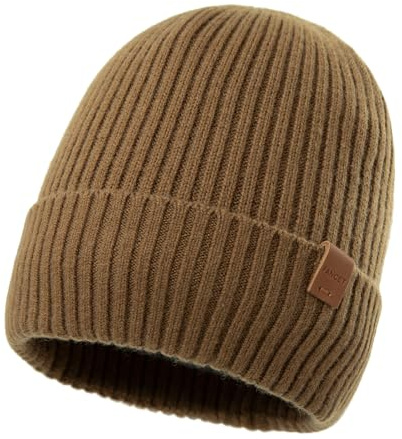 TOP-EX 100% Merinowolle Beanie Herren Damen Fleecefutter Winter M/L-XL/XXL | 100% Merinowolle, weiches Fleecefutter, Temperaturausgleich, Feuchtigkeitsableitung, M/L-XL/XXL, Laufen, Golf, Ski, Wandern