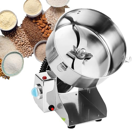 WDDEYYDS Moulin à Grains Swing Type Moulin à Farine de Riz Machine légumes secs Fruits blé Baies broyeur en Acier Inoxydable Moulin à café Manuel,1000g