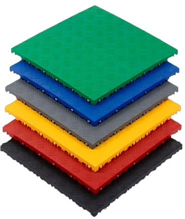 Piastrelle For Pavimenti Modulari Ad Incastro, Piastrelle For Pavimenti Ad Incastro For Drenaggio 15,7X 15,7, Tappetini Di Drenaggio For Giunzioni For Garage, Ristoranti, Bagni, Magazzini (4 Pezzi)
