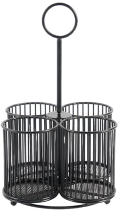 Gralara 360° drehbarer Halter für Schreibgeräte und Utensilien, Organizer für Schreibtisch und Kosmetik, Schwarz