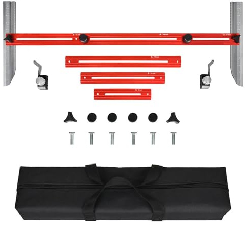 Stair Tread Template Tool, Stair Tread Jig, Measuring Tool for Stair Treads, Stair Layout Template, Stair Template Tool for Woodworking, Accurate Stair Tread Measurement for Sturdy Stair Tread Jig