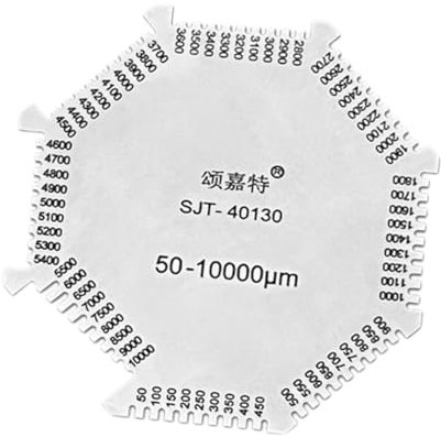 Harilla Octagonal Wet Film Comb Thickness Gauge Practical to Measure The Coating Thickness 50-10000um Stainless Steel