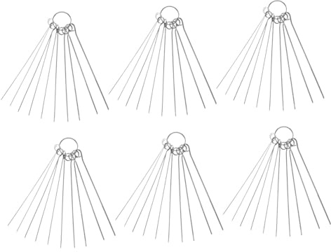 Gatuida Aghi Pulitori Per Ugelli Torcia Saldatura in Acciaio Inox Set Da 6 Pezzi Accessori Per Pulizia Precisa Ugello Cannelli Taglio Strumenti Multifunzione Per Manutenzione Saldatura