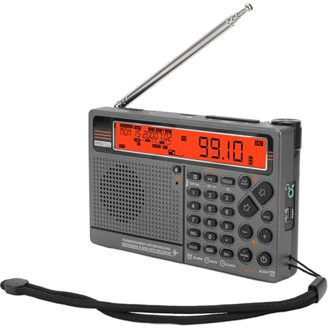 Radio Multibanda Digital con Bluetooth, App y Emergencia SOS (Naranja)