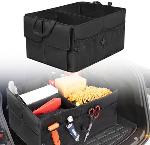 WEDSLK Kofferraum Organizer KFZ Kofferraumtasche für VW Tiguan (5N) 1.Gen, Kofferraum Aufbewahrungstasche, Autowerkzeugtasche für Koffer