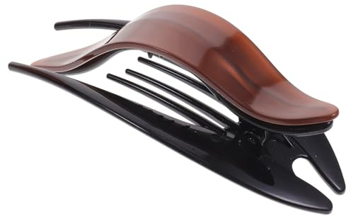 Luxshiny French Curved Hair Claw Clip for Women, Large Acetate Jaw Clamp Hair Clip, Chic Design for Daily Wear