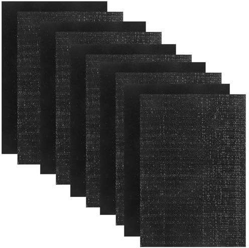 TINEASUR Bandes D'angle Auto-agrippantes Noires 12 Paires Adhésives en Nylon et Polyester Forte Adhérence sans Traces pour Fixation Rideaux et Tapis