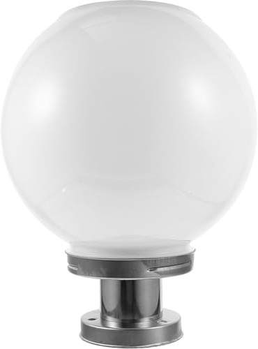 MOBUTOFU Lampada per Esterni e Forma di Sfera Bianca Solare in Plastica Buona Tenuta Stagna Illuminazione Naturale Cortile e Giardino