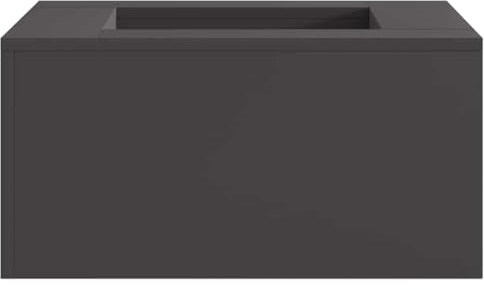 sephironlbb Chimenea negra de acero 60 x 60 x 30 cm rectangular para exteriores con eficiente salida de humo y aspecto moderno que proporciona calidez y ambiente acogedor