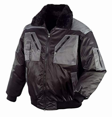 teXXor 4170-XXXL Oslo Pilot arbetsjacka, svart/antracit, storlek 3XL