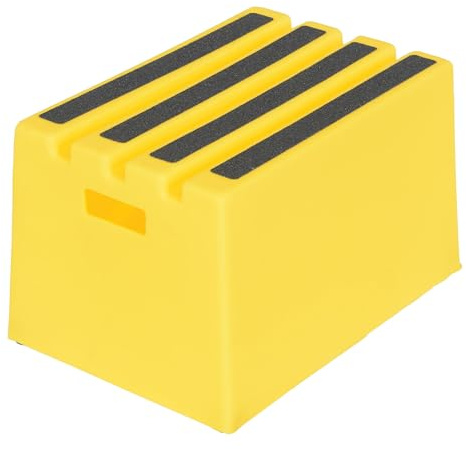Vestil VST-1-Y Polyethylene Step Stool, 1 Step, Yellow