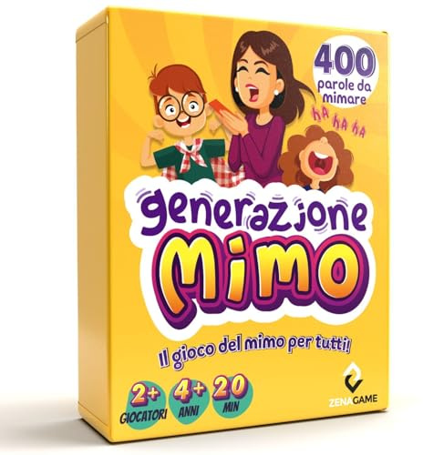 ZENAGAME Generazione Mimo, 120 Carte Da Gioco Per Bambini - 400 Mimi, 4-99 anni