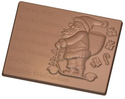 Stampo per cioccolato in policarbonato TAVOLETTA con BABBO NATALE